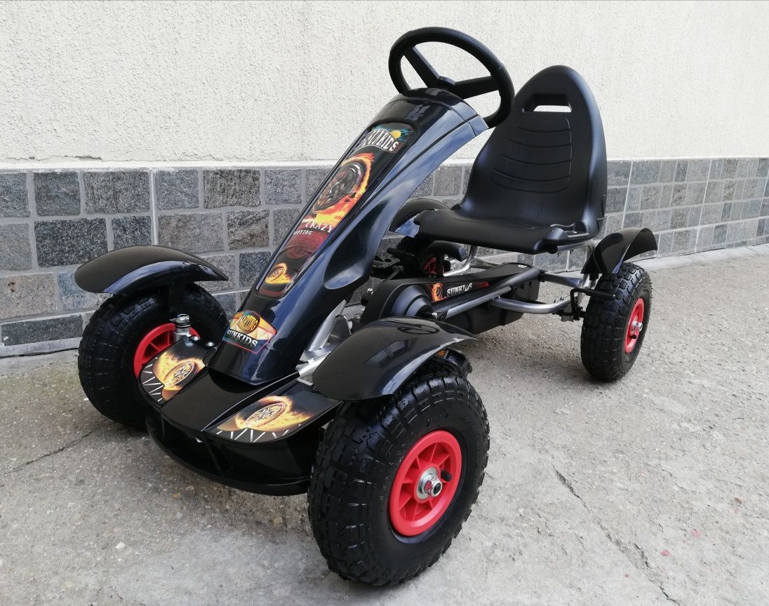 Kart cu pedale F618N si roti gonflabile pentru copii de 4-9 ani