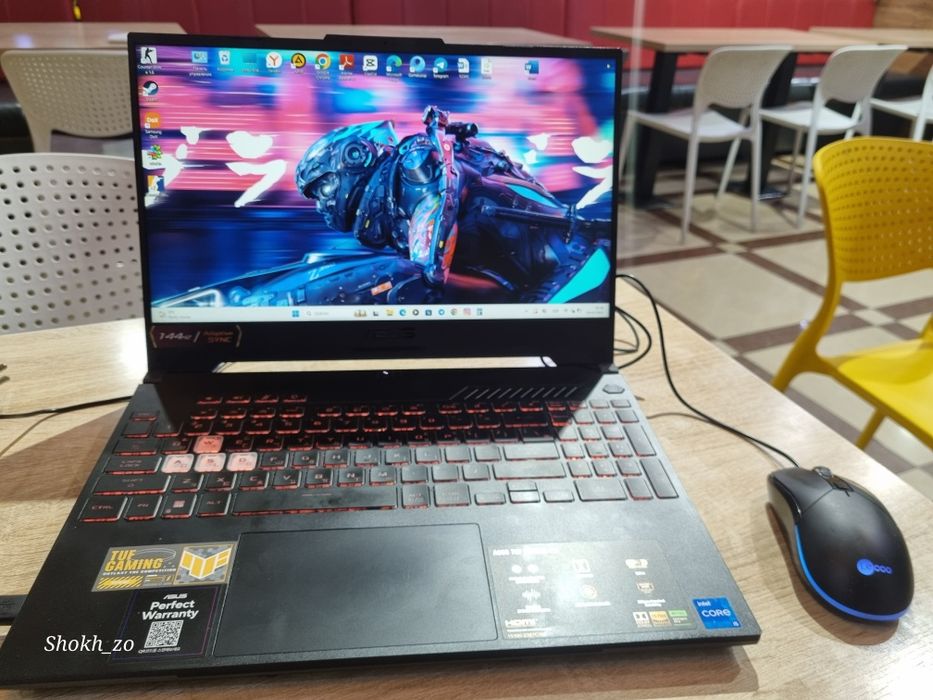 Noutbuk ASUS TUF Gaming F15 (RTX 3050, Intel Core i5)