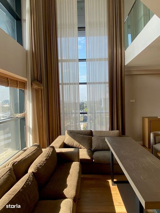 Penthouse cu view superb zona Barbu Vacarescu inclus TVA, parcari boxe