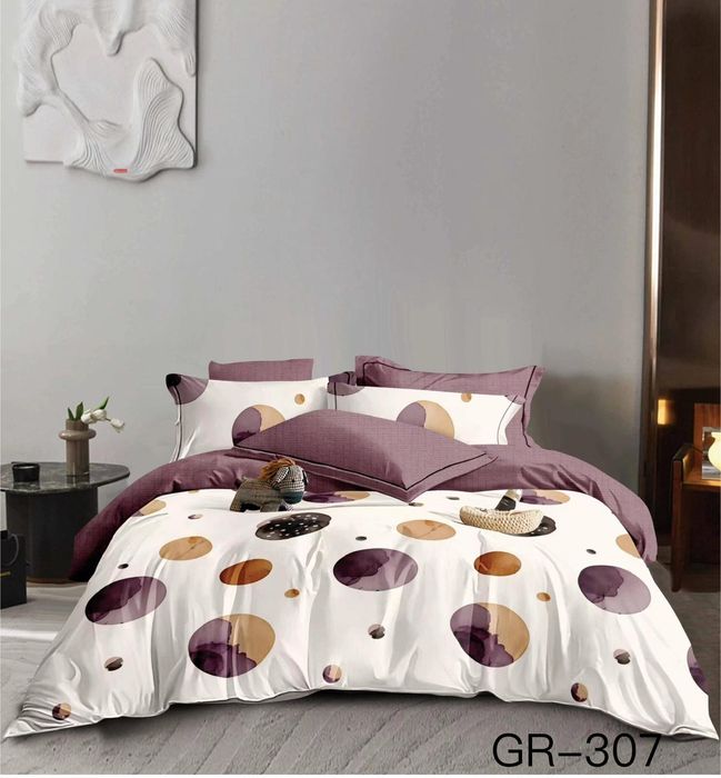 Oferta Lenjerie de pat bumbac finet 6 piese- 2 seturi la 180 lei