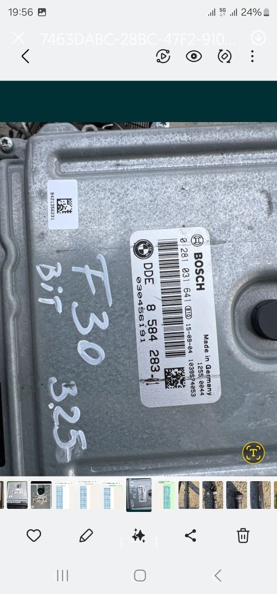 Calculator /ecu motor bmw f10 525d 218cp n47d20d euro6