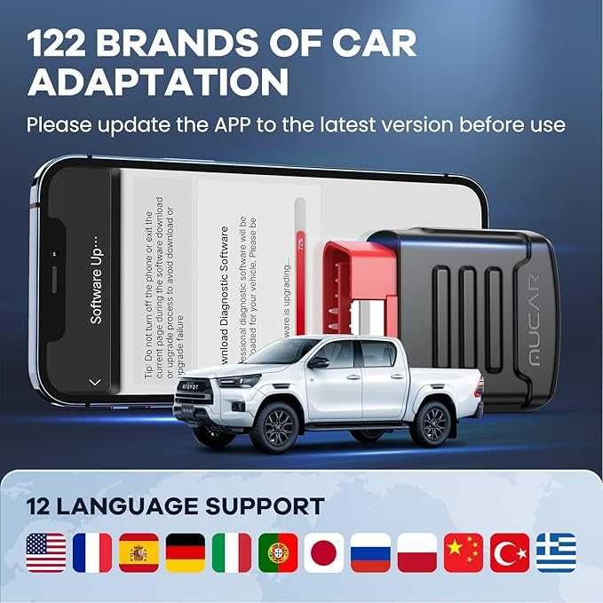 Interfata diagnoza auto bluetooth MUCAR BT200 pt Android si iOS