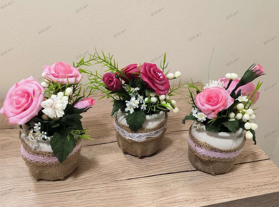 Ръчно изработени цветя-ароматни рози