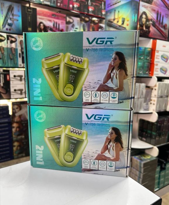 Эпилятор VGR model V-758 2 в 1, аппарат для депиляции