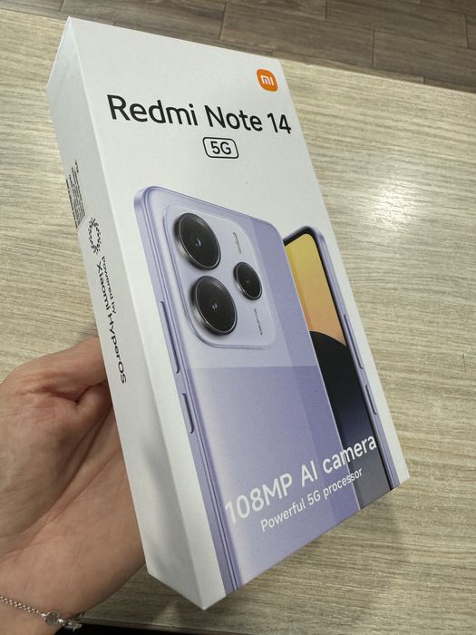 Xiaomi Redmi Note 14, 8GB RAM, 256GB, 5G, Black, NOU/Sigilat!