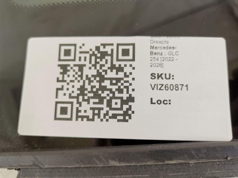 Geam Spate Dreapta Mercedes-Benz  GLC 254 [2022 - 2026] Coupe Original