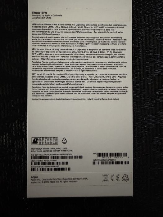 Iphone 14 pro gold