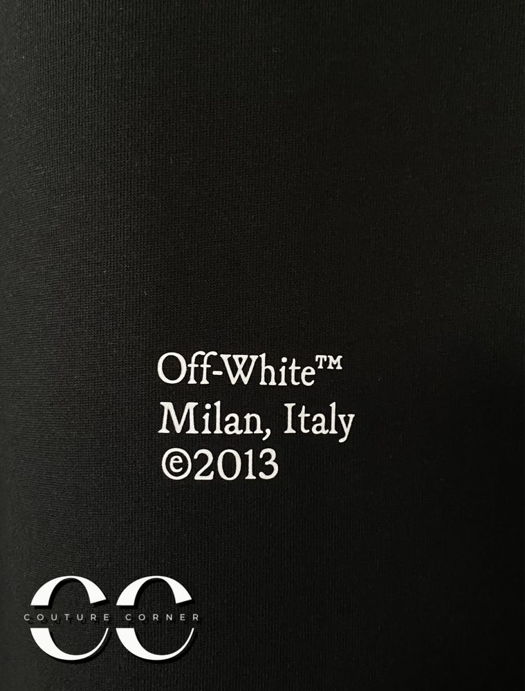 Tricou OFF-White • Calitate TOP • Caravaggio Arrows Over White/Black
