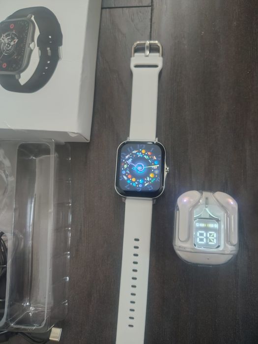 Ceas Smartwatch inteligent+setcasti