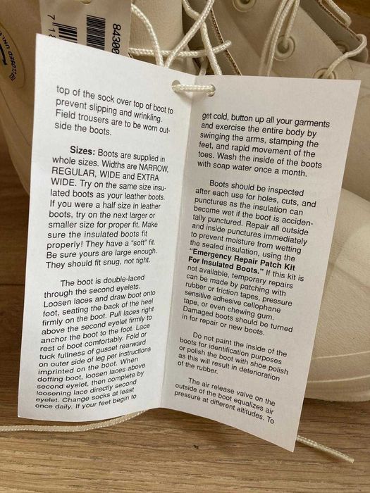 Bocanci NATO originali, -50°C„Mickey” / „Bunny boots” marimea 42