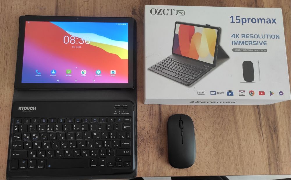 Планшет Tab X15 pro 256гб с клавиатурой и мышкой в хорошем состоянии