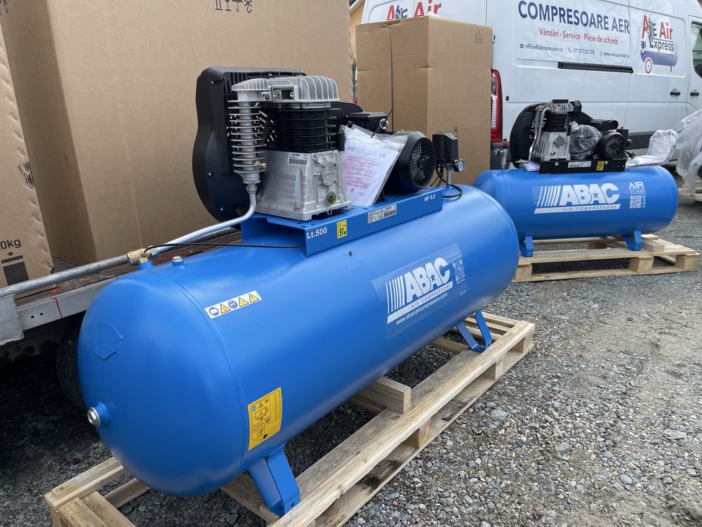 Compresor aer 500l ABAC 5,5Hp/4Kw 11bar NOU 2025