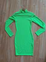 Ярко зелена неонова рокля
