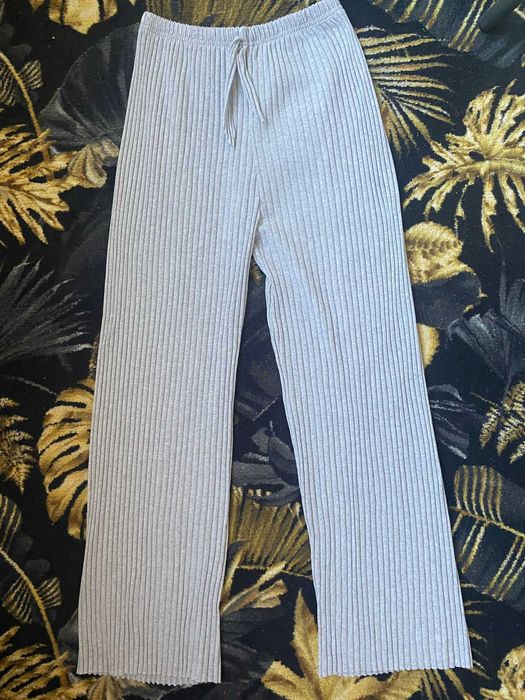 Pantalon casa/pijama, dama, gri deschis/largi, S/M, nou