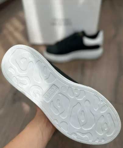 Adidasi Sneakers Alexander MCQUEEN negru/alb PREMIUM PIELE