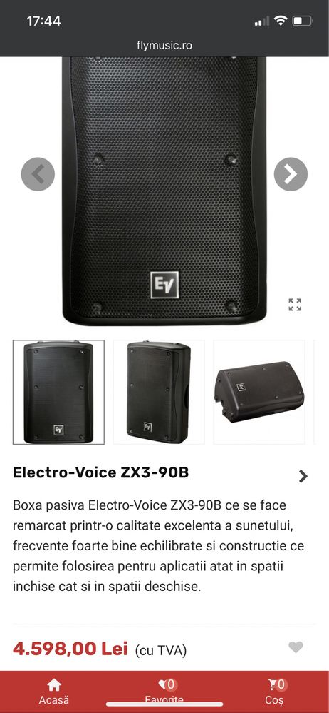 Electro Voice zx3 (ev dynacord fbt himaxx 60 40 boxe active 12 rcf)