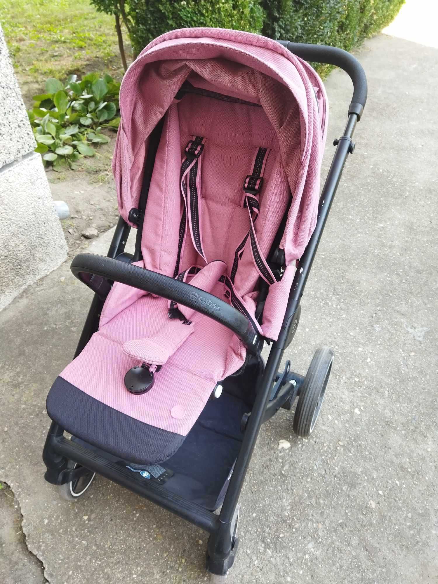 Количка  2 in 1 Cybex Balios S Lux Blk Magnolia Pink,