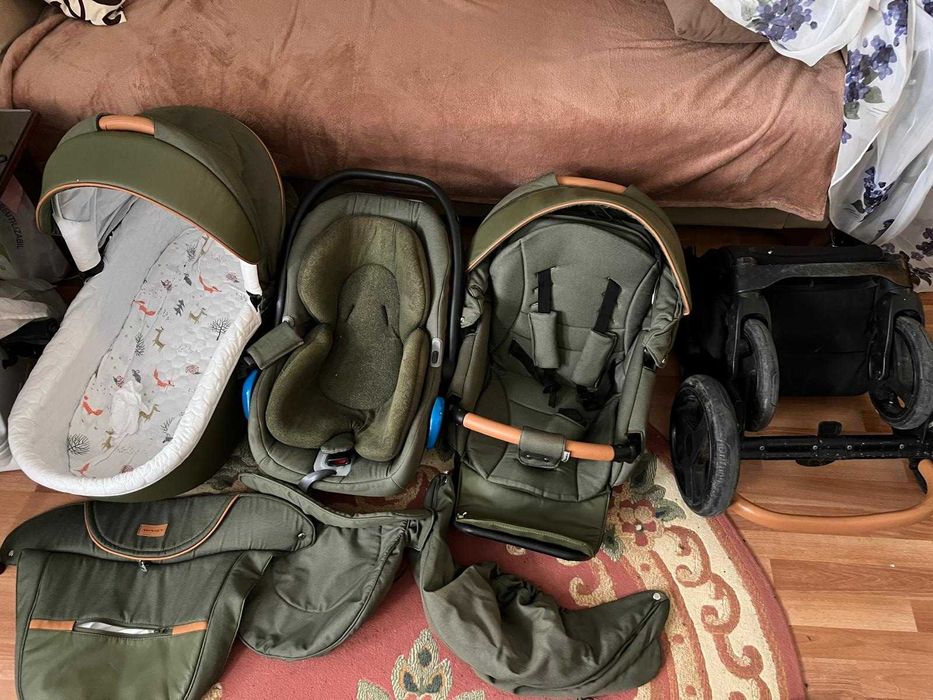 Carucior 3 in 1 cu landou si scoica Adamex Massimo