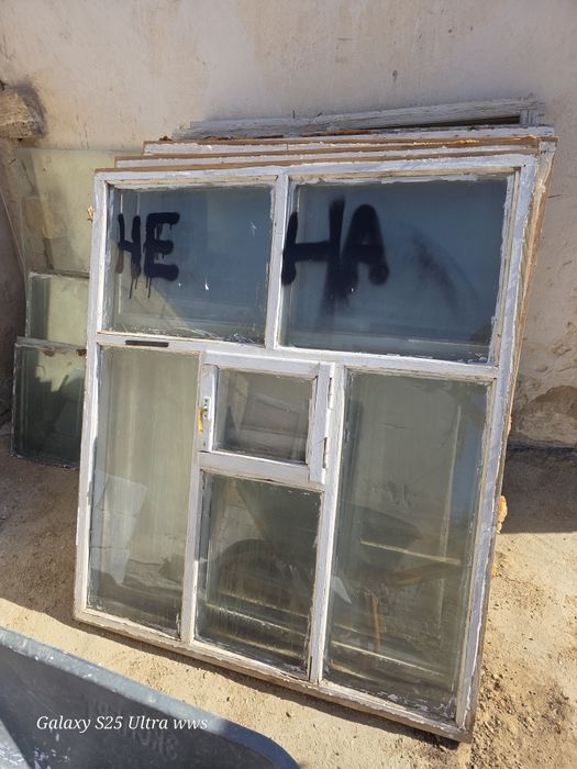 Ағаш терезе бар 7 шт