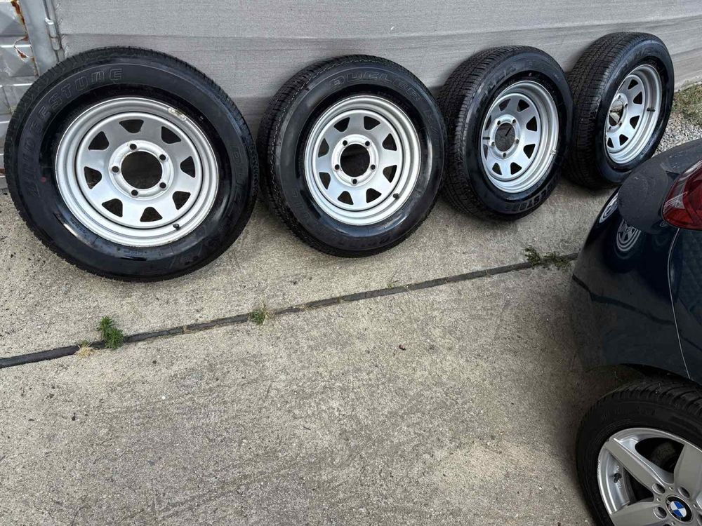 4бр. Джанти с гуми 205/70 R15 от Suzuki Jimny, Samurai 5x139.7
