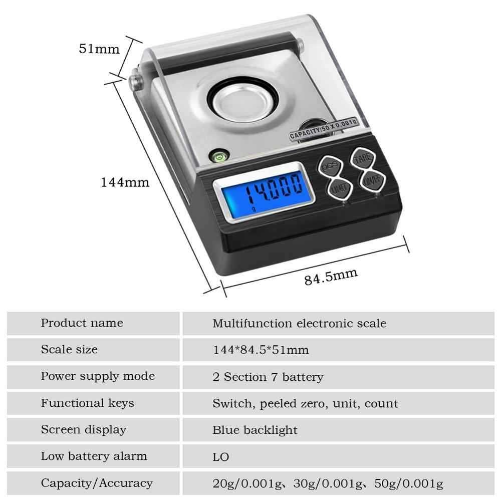 электронные каратовые ювелирные весы 20 г/30 г/50 г/0,001 г