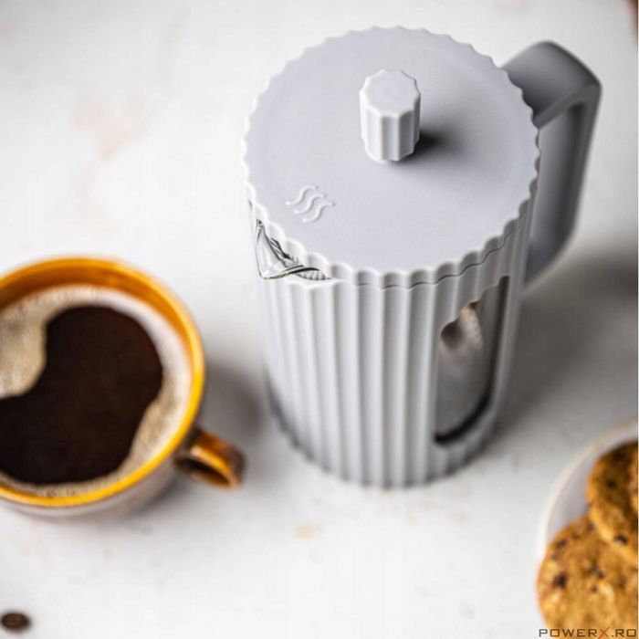 Aparat de cafea/ceai cu presiune de capacitate. 0,35 l, gri, Klausberg