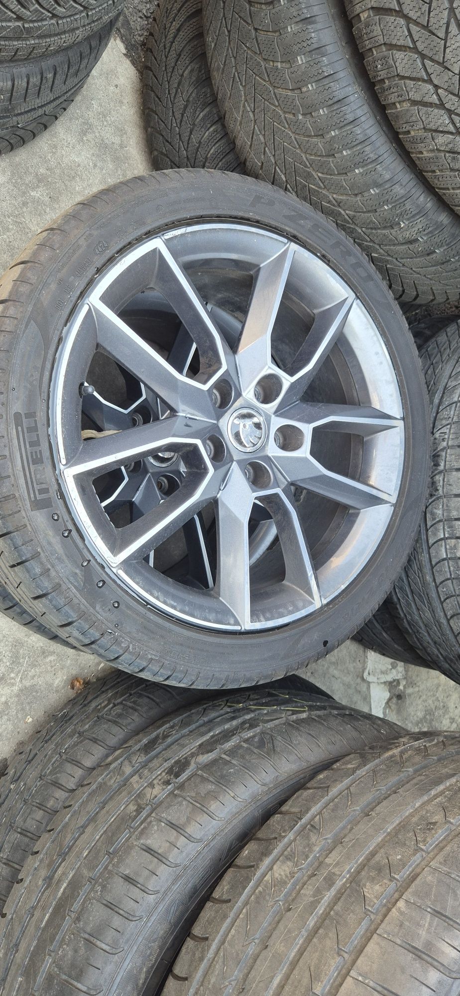Джанти с нови гуми Skoda Octavia 5x112/7.5Jx18