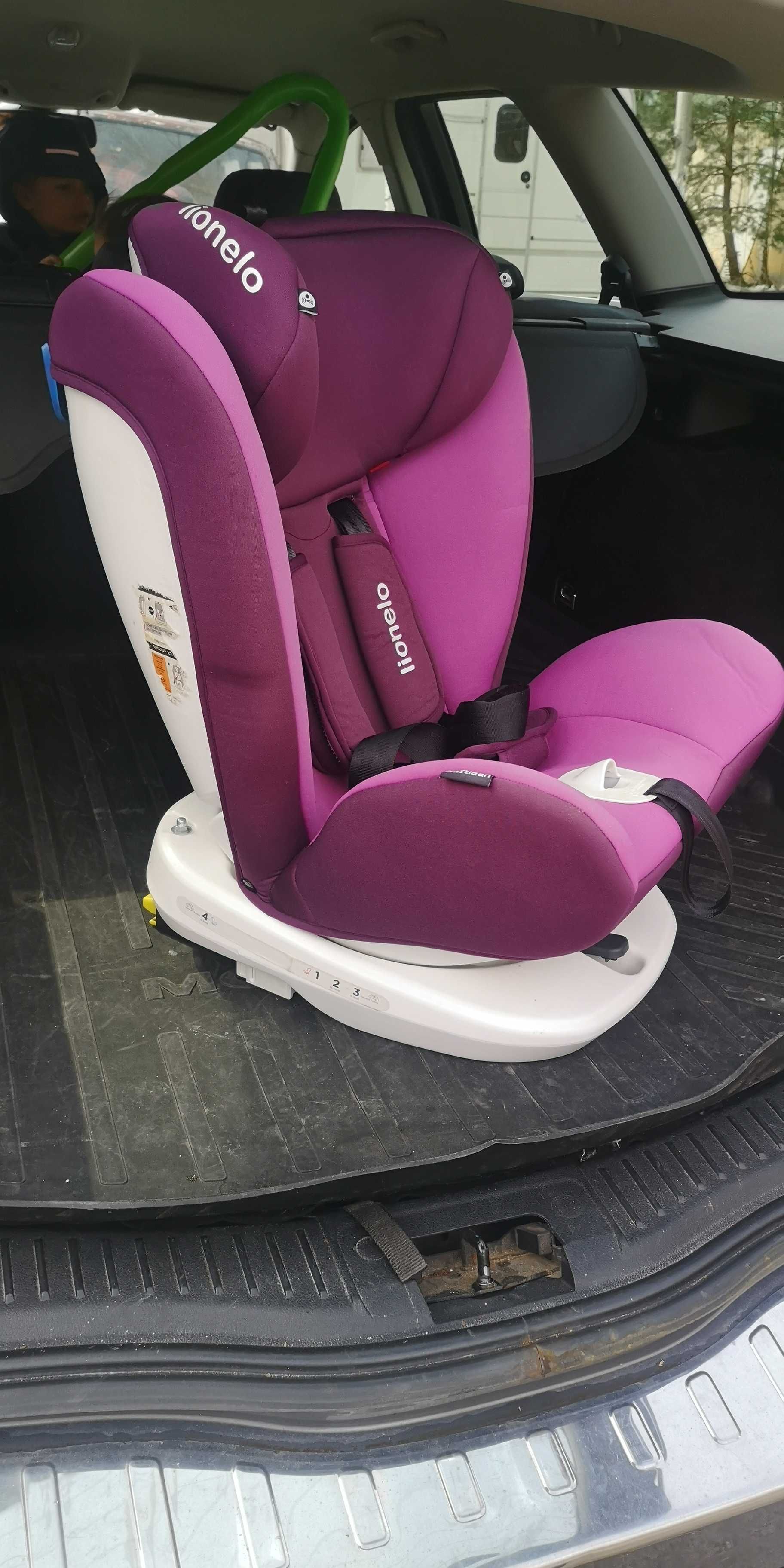 Scaun auto ISOFIX Lionelo Bastiaan, rotativ, 0-36 kg, Violet