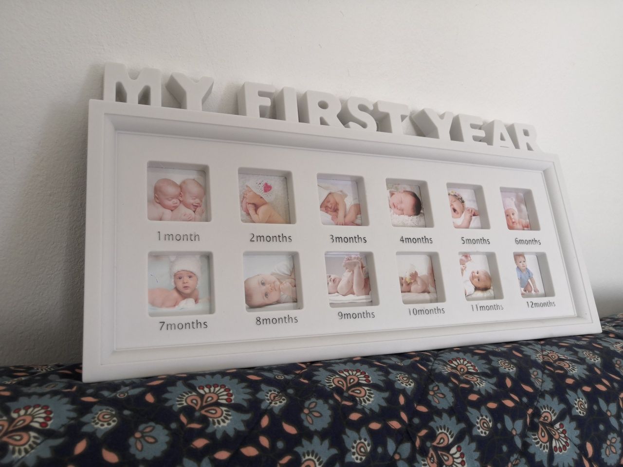 Rama foto personalizata, primul an de viata bebe
