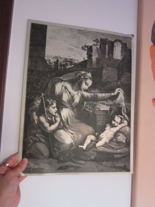 cadou rar Craciun Maria Pruncul Isus si Ioan Botezatorul copil