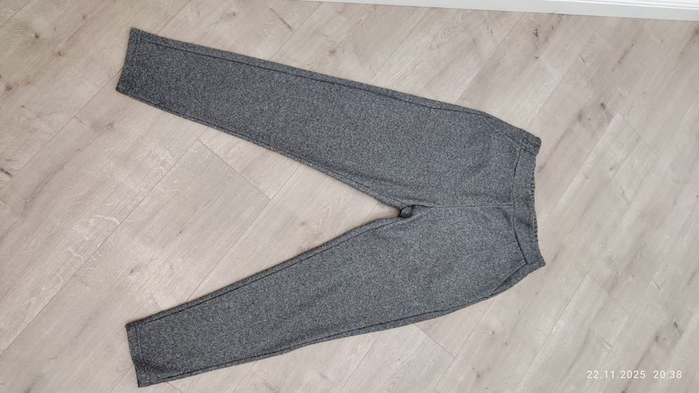 серый утепленные штаны