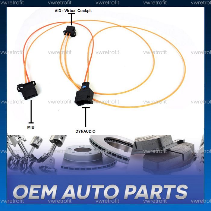 Cablu Fibra Optica Y MOST DYNAUDIO AID VW Golf 7 Passat B8 SKODA