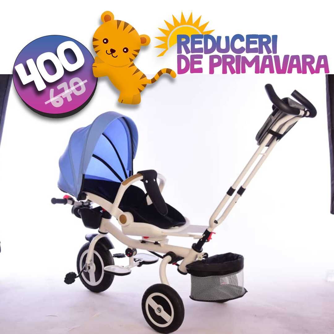 Tricicleta/Bicicleta 3in1 pliabila, scaun rotativ, pozitie somn! -40%