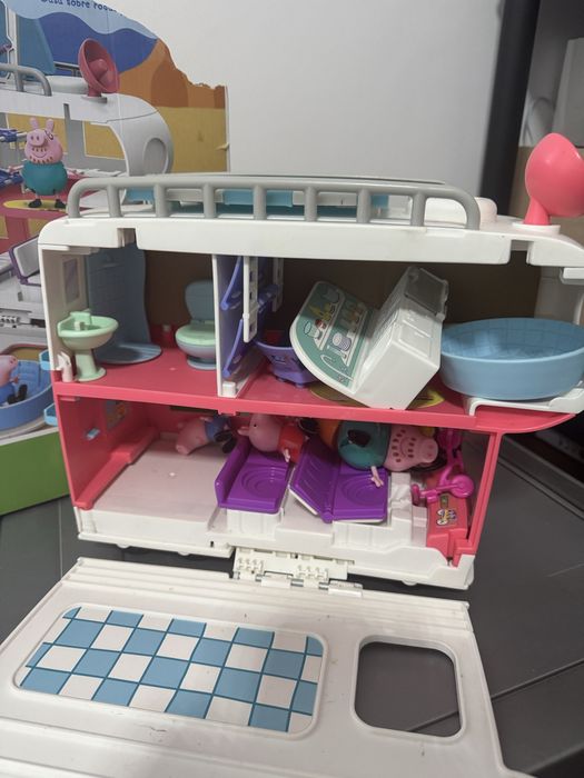 Rulota peppa pig, set joaca peppa pig, jucarii peppa
