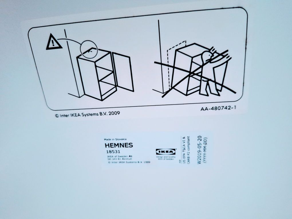 Новый Шкаф-витр HEMNES Sweden IKEA