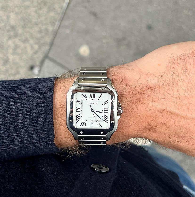 Ceasuri barbati Cartier Santos 100 Automatic