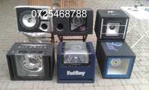 subwoofer amplificator auto statie 1000w condensator hi low