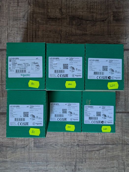 10 Bobine Schneider TeSys Deca Contactor 3P 9/12/18A 230V/24V