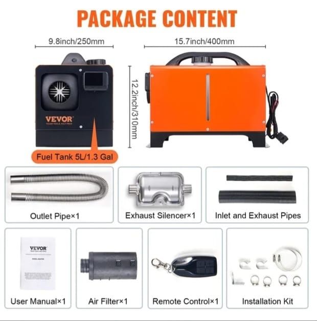 Webasto - Sirocou 8KW 100% REAL Valiza Diesel Incalzitor Cas