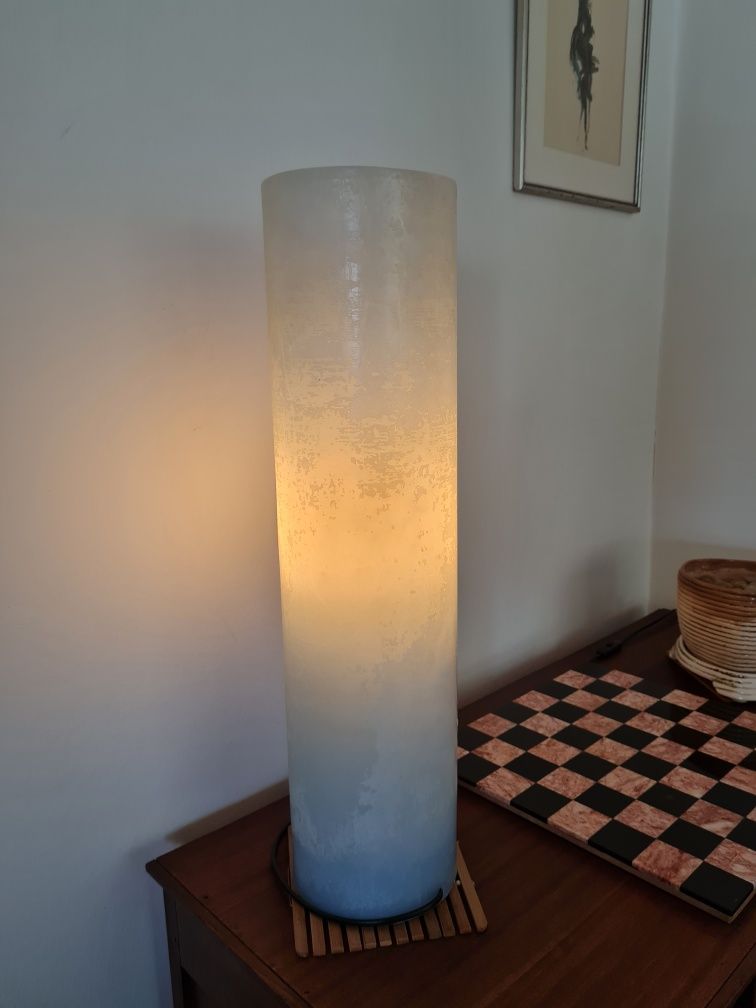 Уникална лампа синя от восък