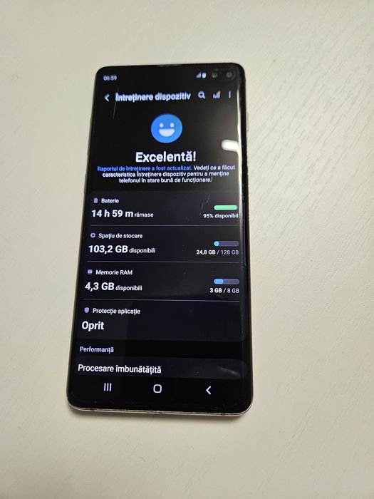 SAMSUNG Galaxy S10 Plus, 128GB, 4G, 8GB RAM, Dual SIM Prism Black