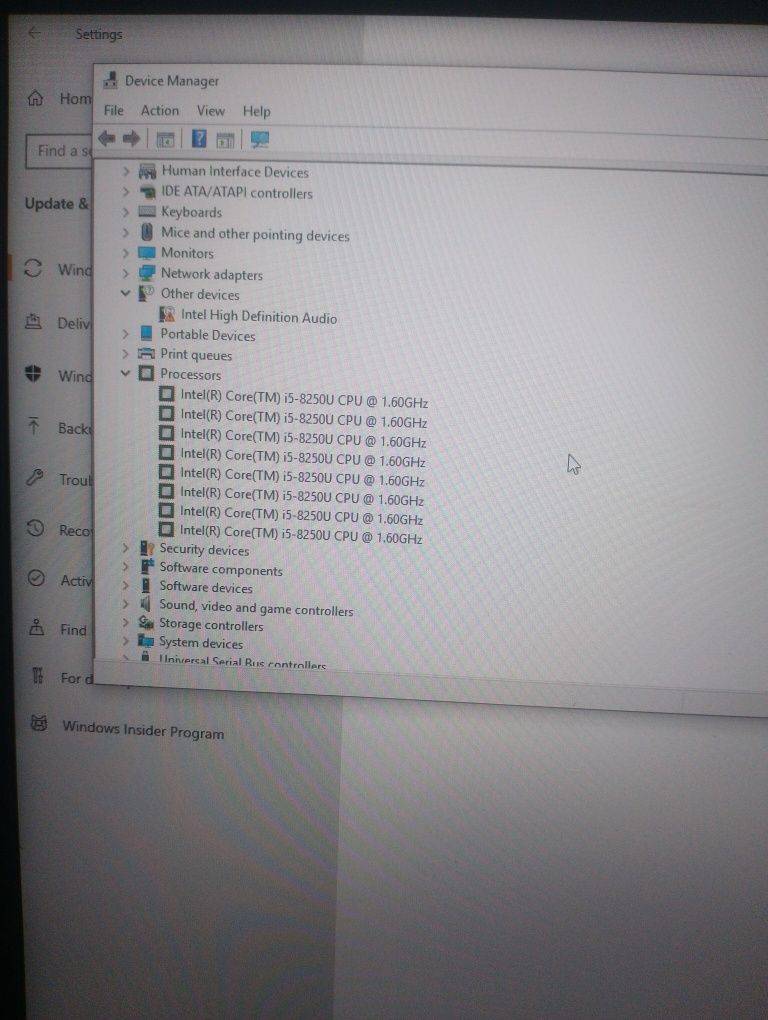 HP probook G5 450 Core i5-8250U