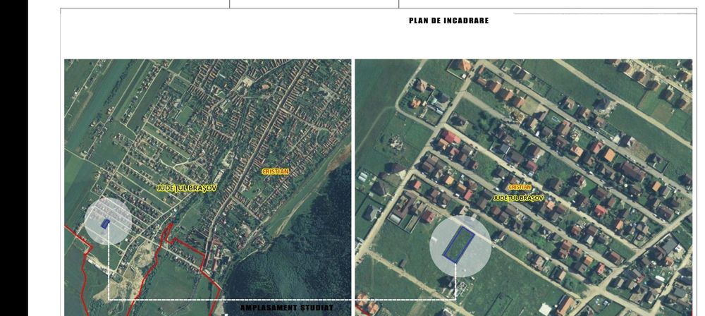 Teren 1000mp cu autorizație pt 2 case individuale