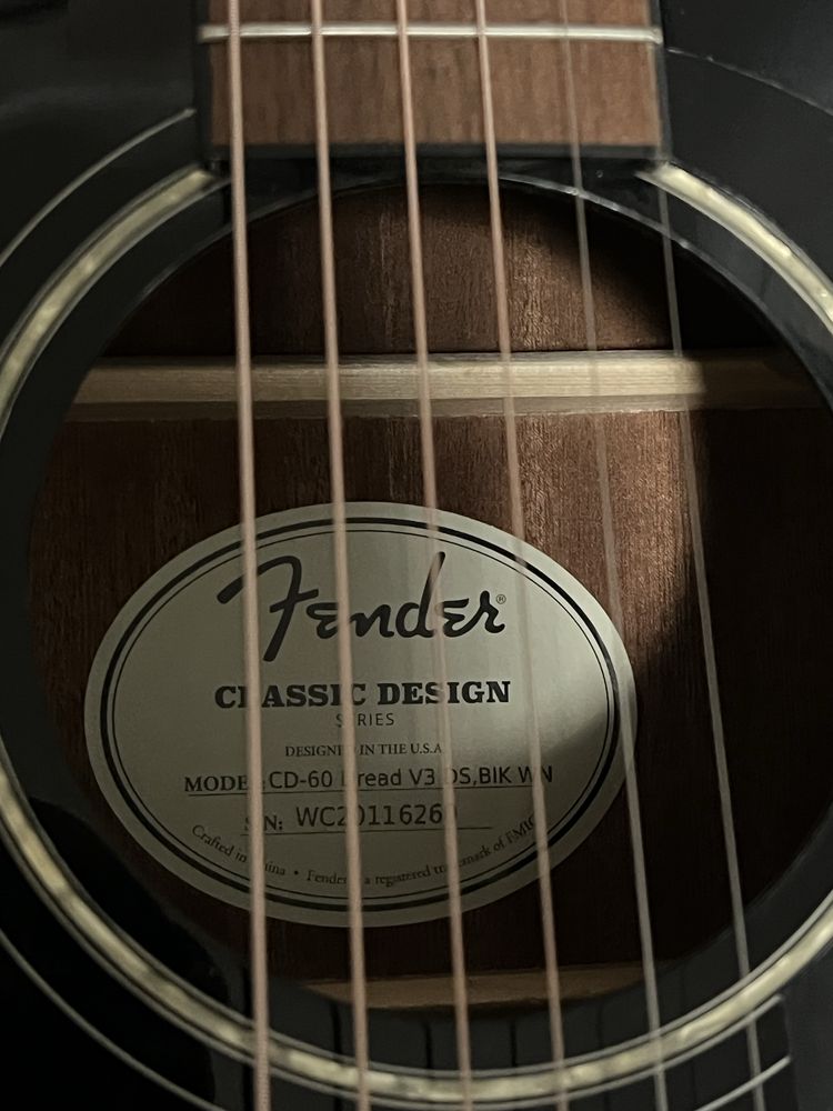 Гитара Fender CD-60 Black