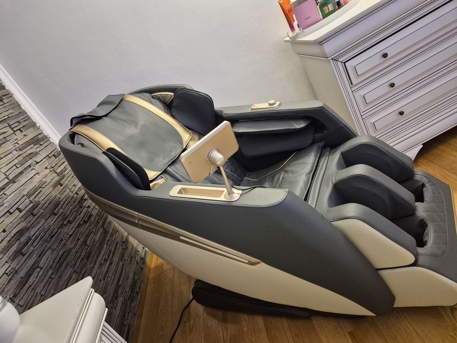 Fotoliu de masaj QUITUS, cu Incalzire, Bluetooth, Display, Ecran tacti