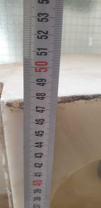 Мраморна мивка масивна