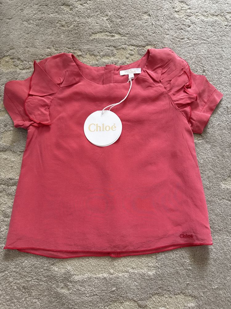 Blusa chloe din matase noua fetita 4 ani