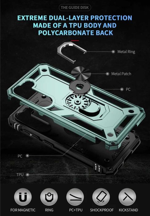Husa hybrid ARMOR cu inel Samsung Galaxy S23 / S23 Plus / S23 Ultra 5G