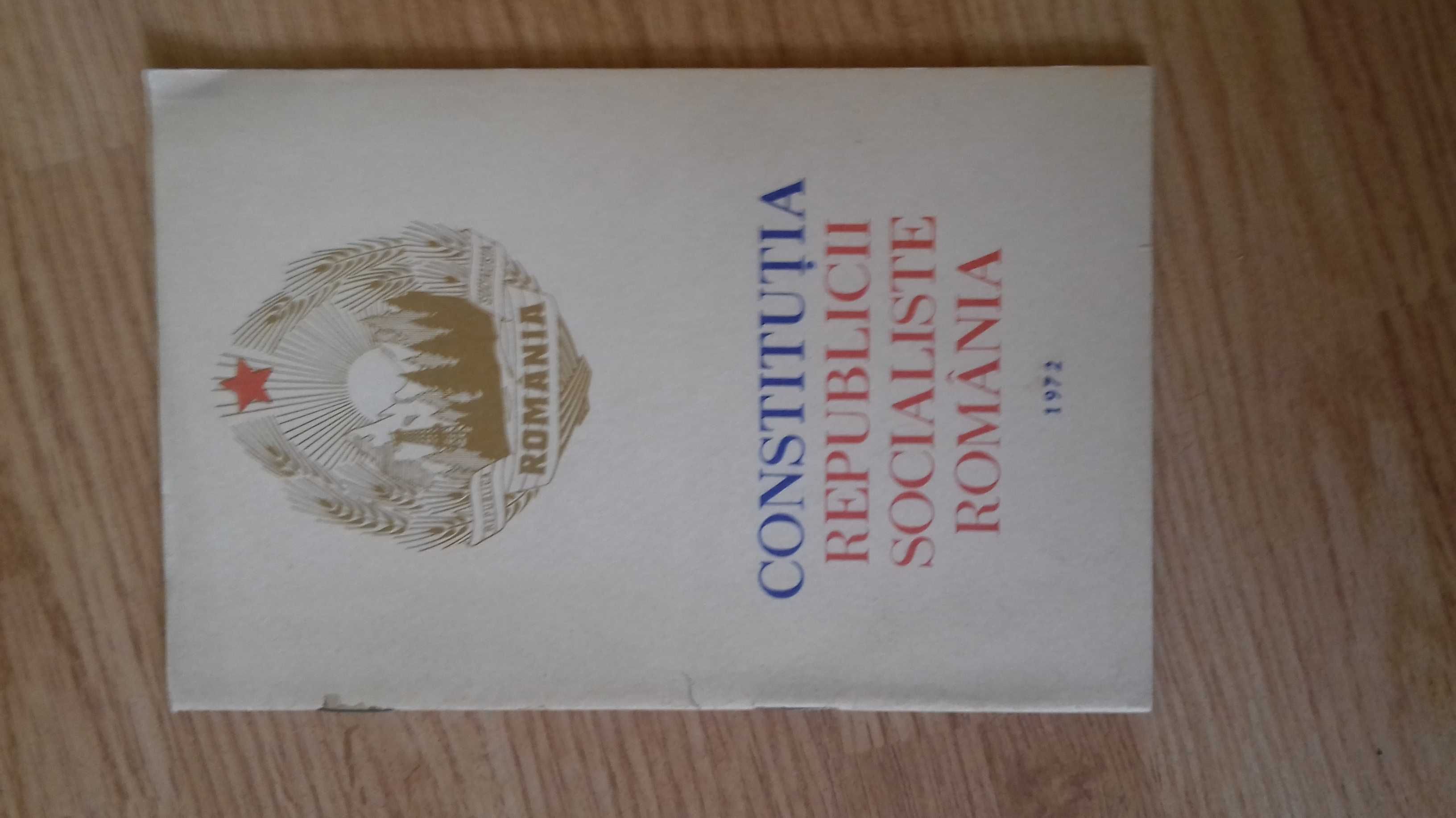 Carte/brosura colectie  "Constitutia Republicii Socialiste Romania"