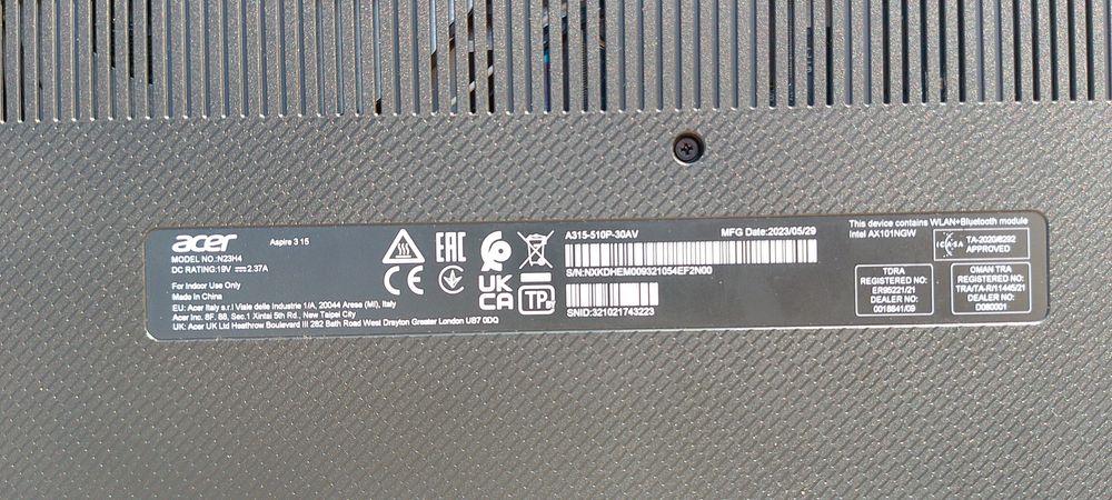 Acer Core i3 13 pokoleniya
